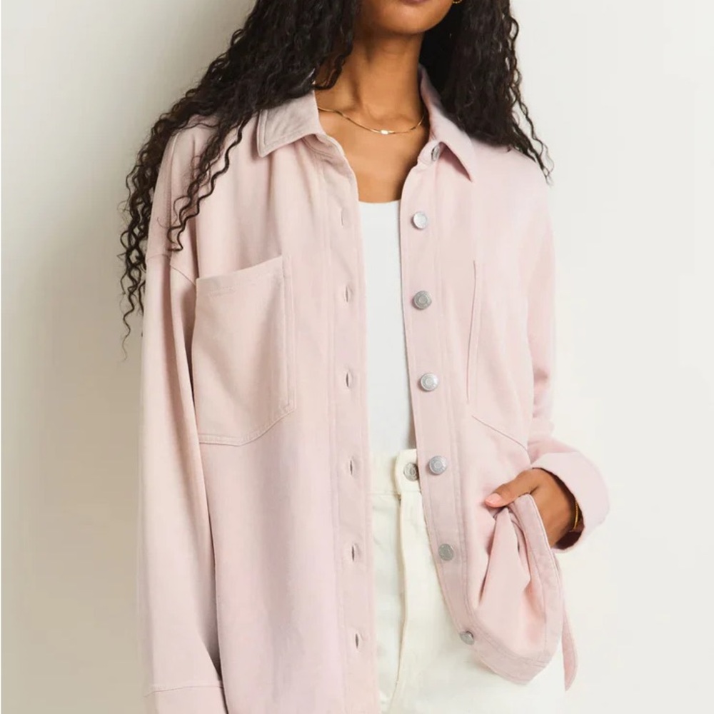 Z Supply Pink Utility Jacket